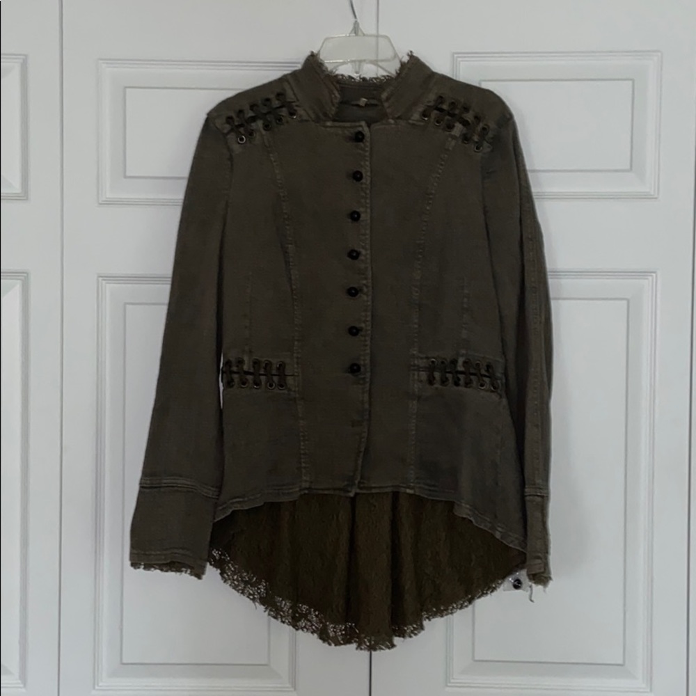 NWT Free People Army Green Jacket Size M